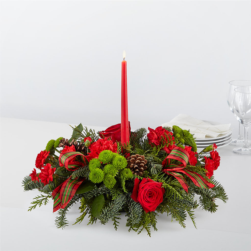 By the Candlelight Centerpiece – Gcg Flowers, Cary NC
