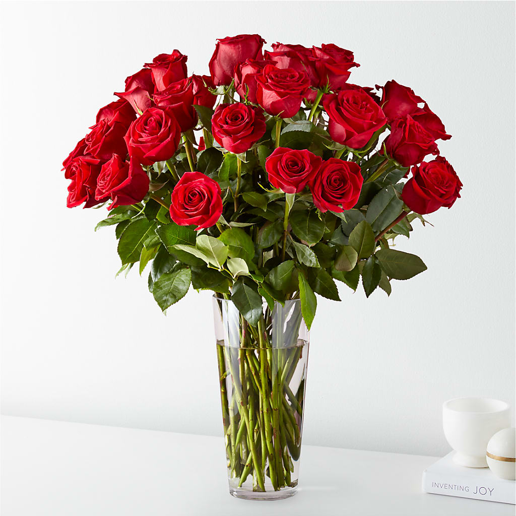 Long Stem Red Rose Bouquet – Gcg Flowers, Cary NC