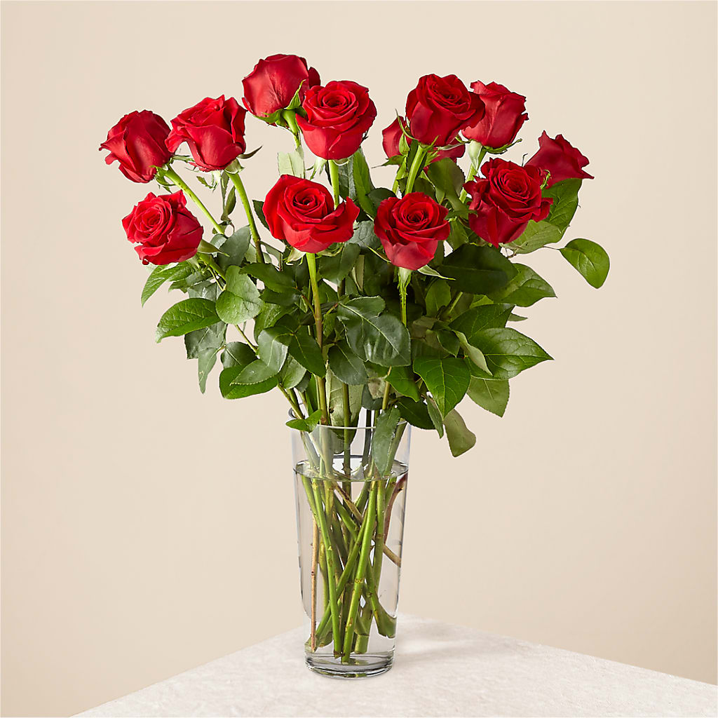 Long Stem Red Rose Bouquet – Gcg Flowers, Cary NC