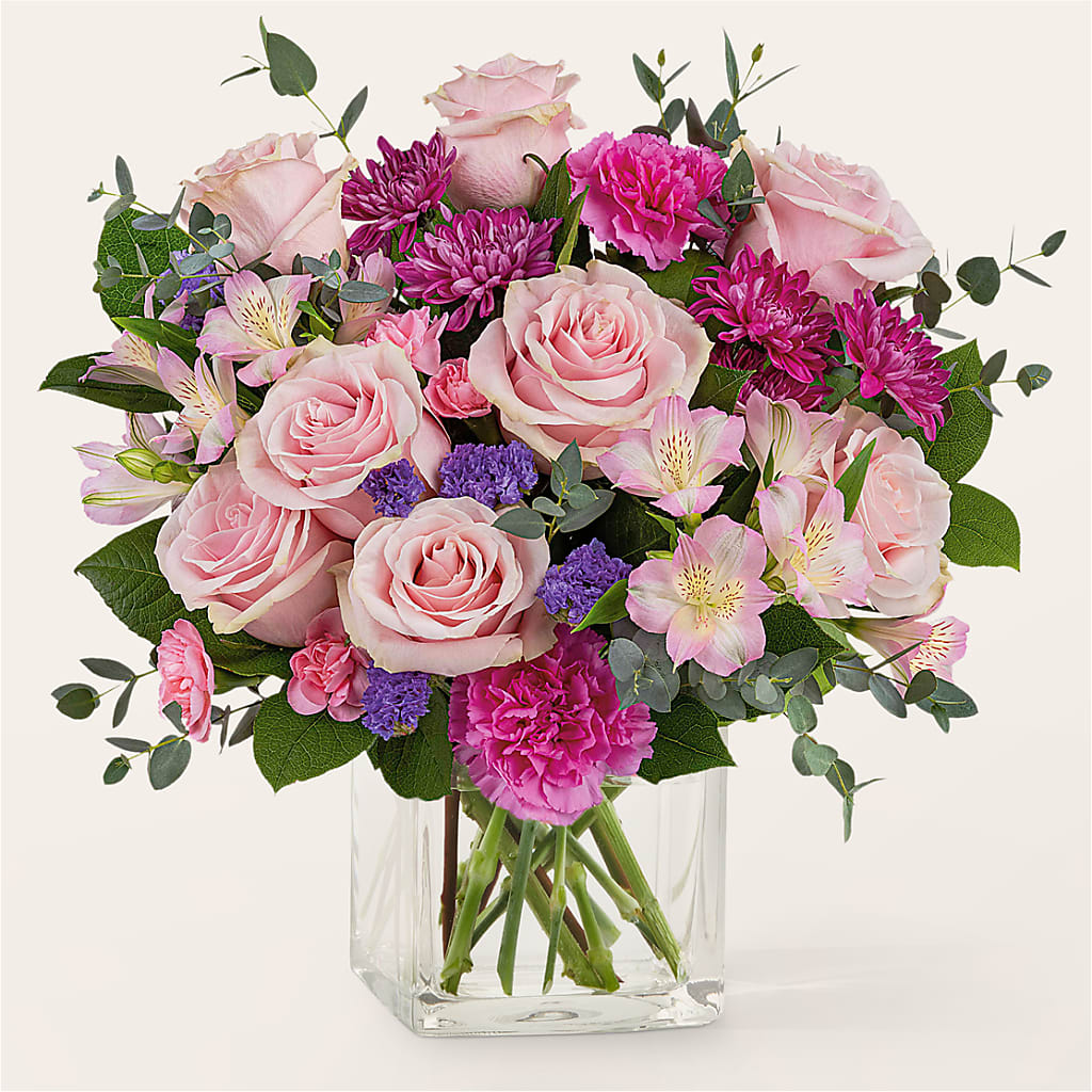 Rosy Radiance Bouquet – Gcg Flowers, Cary NC