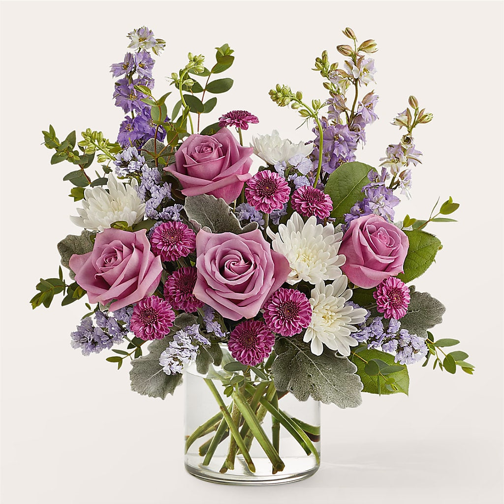Violet Frost Bouquet – Gcg Flowers, Cary NC