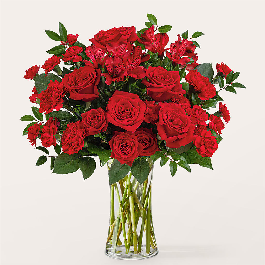 Brilliant Ruby Bouquet – Gcg Flowers, Cary NC