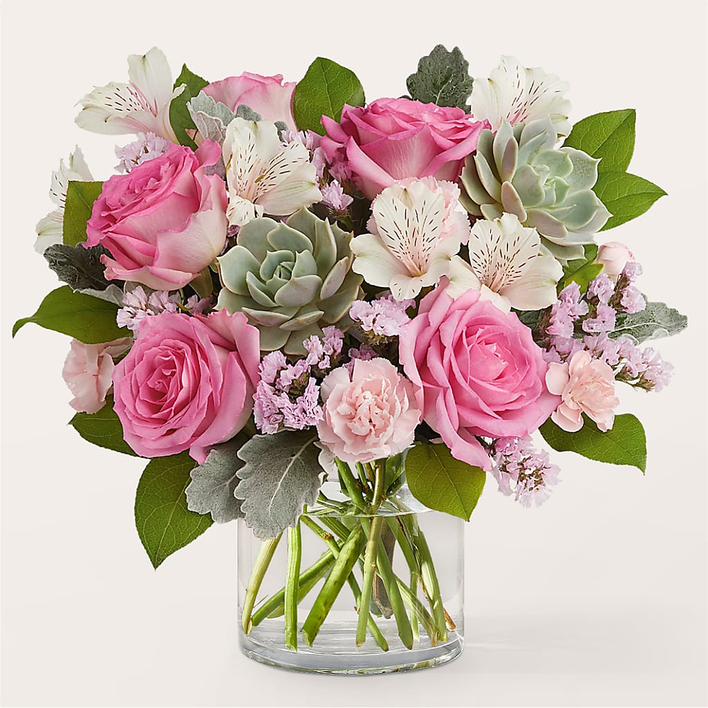 Dusty Rose Bouquet – Gcg Flowers, Cary NC