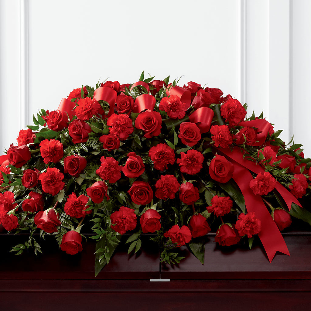 Tribute of Life Casket Spray – Gcg Flowers, Cary NC