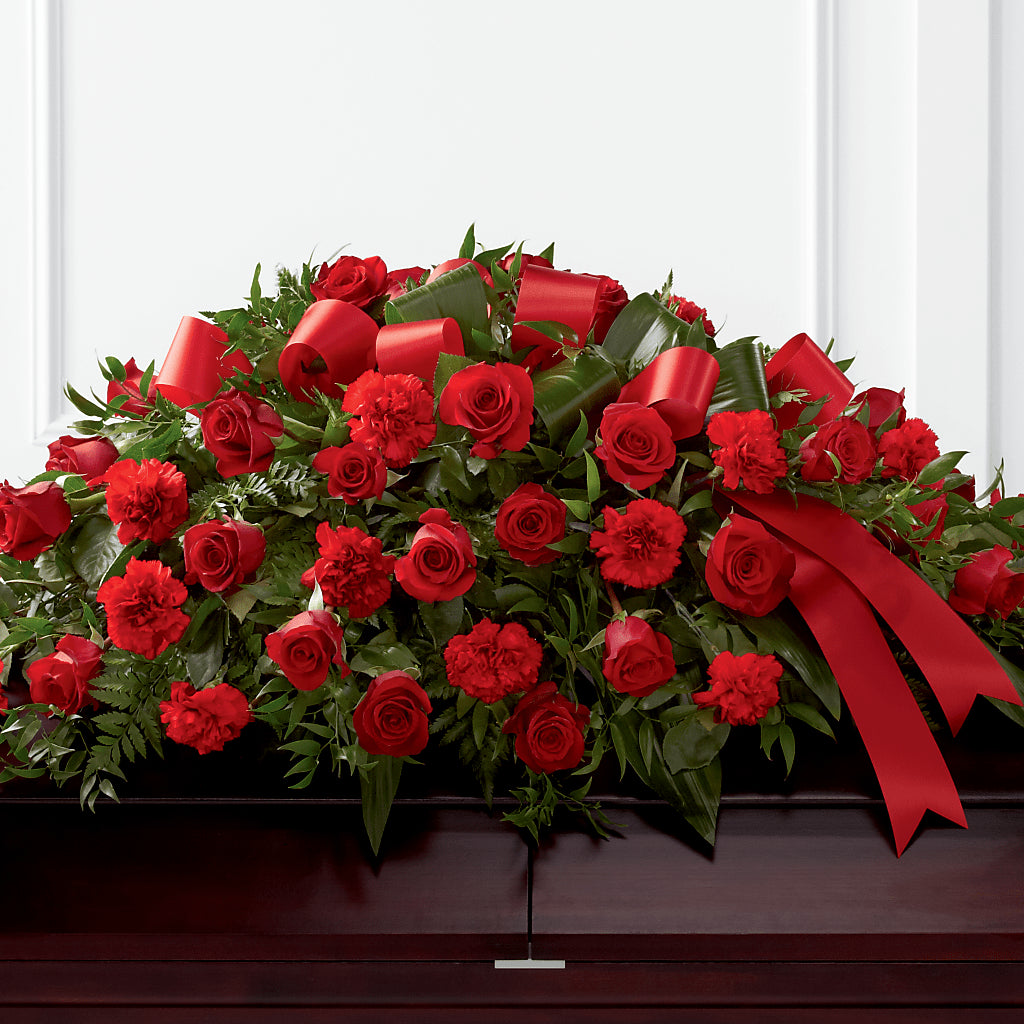 Tribute of Life Casket Spray – Gcg Flowers, Cary NC