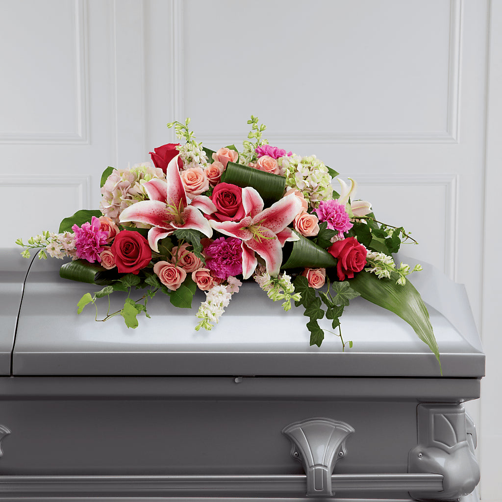 Splendid Grace Casket Spray – Gcg Flowers, Cary NC