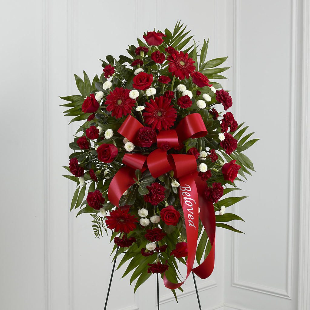 Treasured Memories Standing Spray – Gcg Flowers, Cary NC