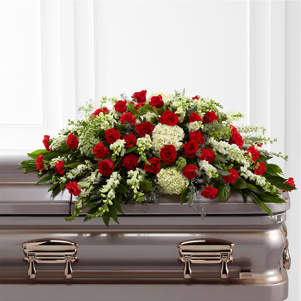 Sincerity Casket Spray – Gcg Flowers, Cary NC