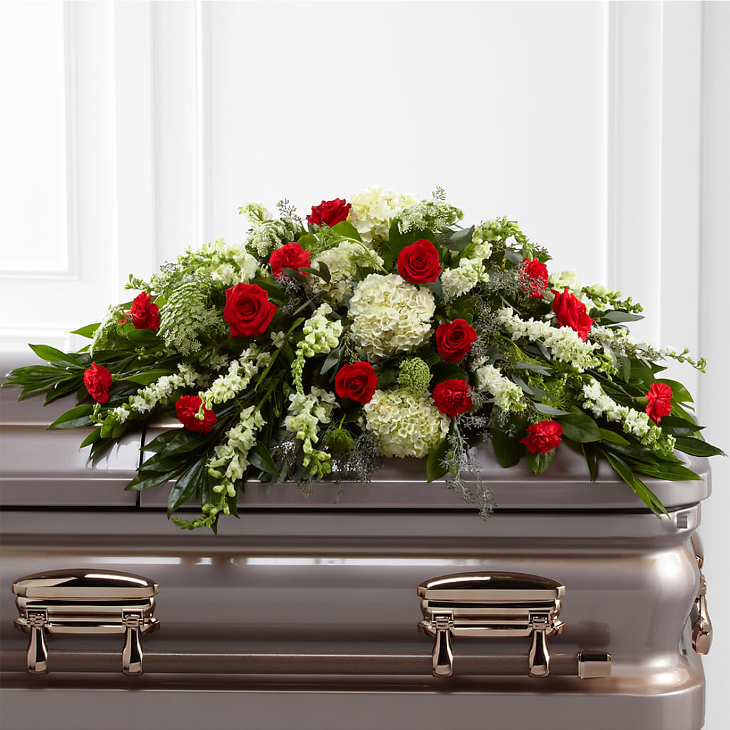Sincerity Casket Spray – Gcg Flowers, Cary NC