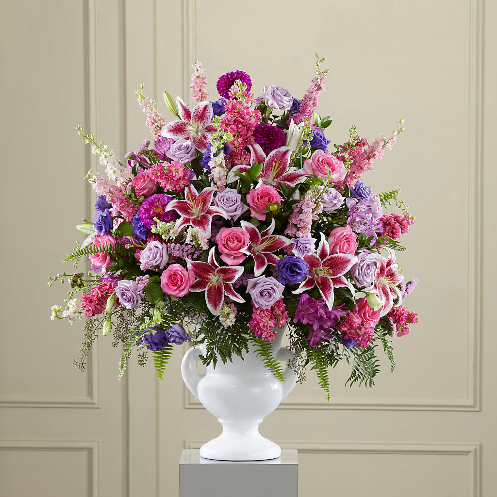 Peaceful Tribute Arrangement – Gcg Flowers, Cary NC
