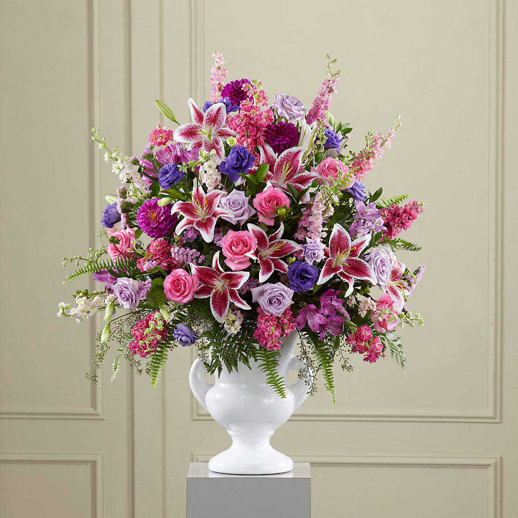 Peaceful Tribute Arrangement – Gcg Flowers, Cary NC