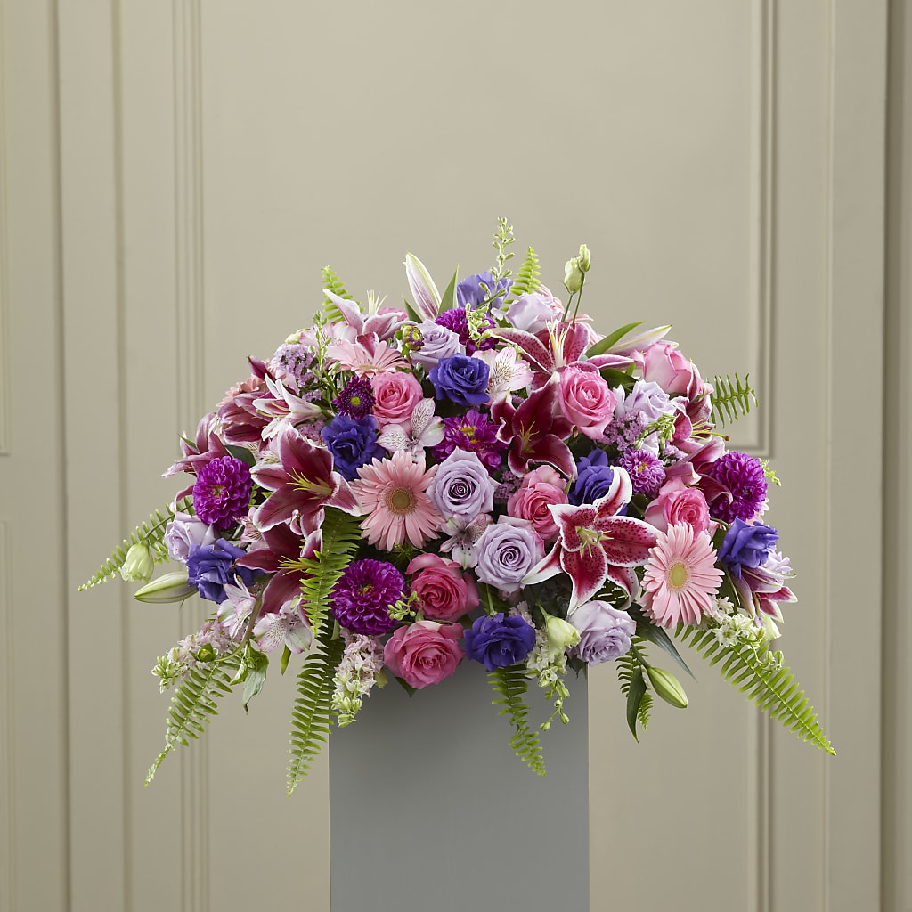 Fare Thee Well Pedestal – Gcg Flowers, Cary NC