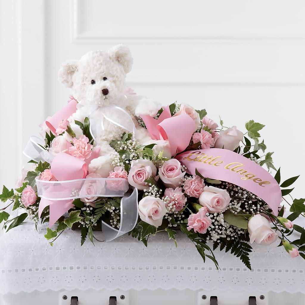Touch of Sympathy Casket Spray – Gcg Flowers, Cary NC
