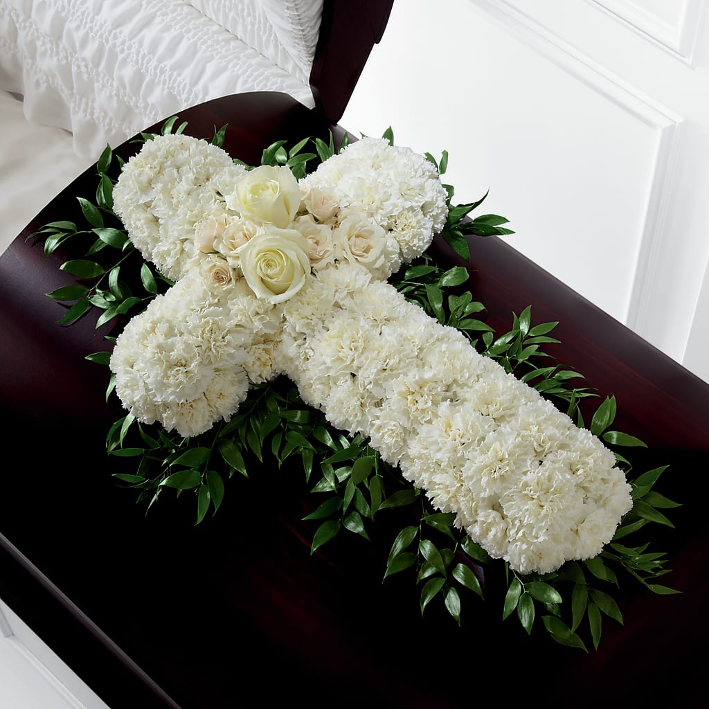 Peaceful Memories Casket Spray (Standard) – Gcg Flowers, Cary NC