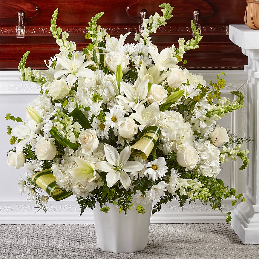 Thoughts of Tranquility Floor Basket – Gcg Flowers, Cary NC