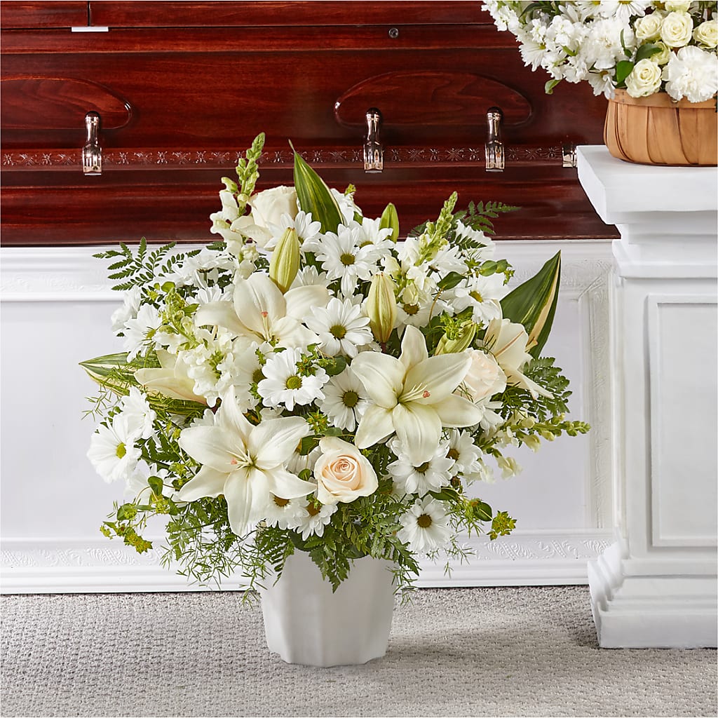Thoughts of Tranquility Floor Basket – Gcg Flowers, Cary NC