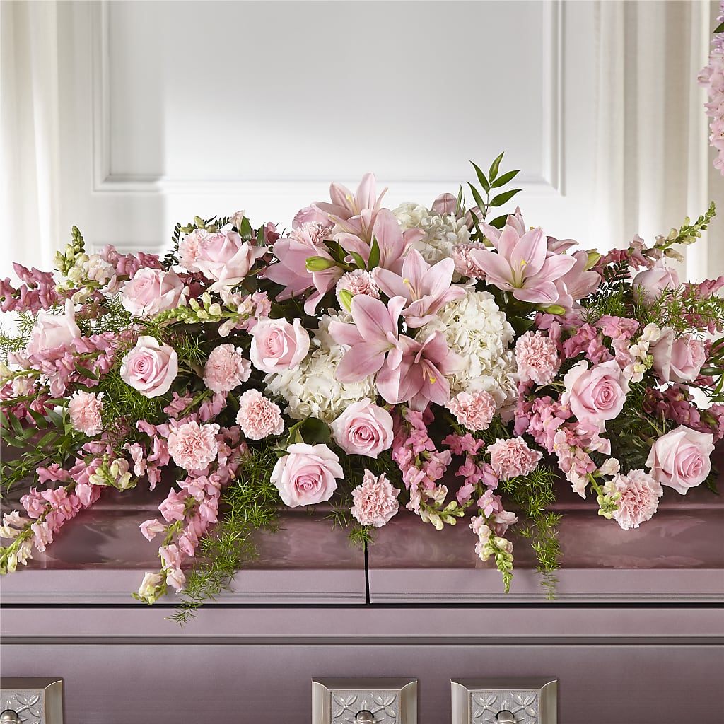 Life & Remembrance Casket Spray – Gcg Flowers, Cary NC
