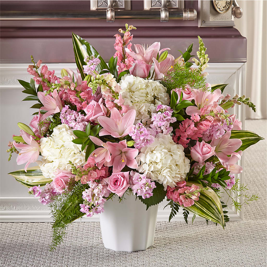 Simply Serene Floor Basket – Gcg Flowers, Cary NC