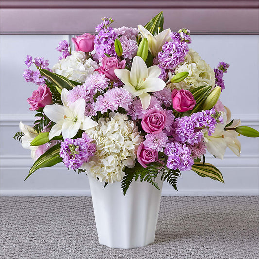 Heaven Sent Floor Basket – Gcg Flowers, Cary NC