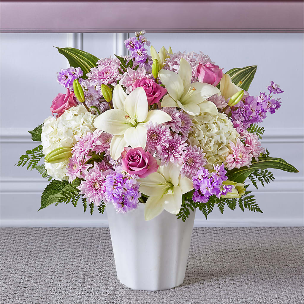 Heaven Sent Floor Basket – Gcg Flowers, Cary NC