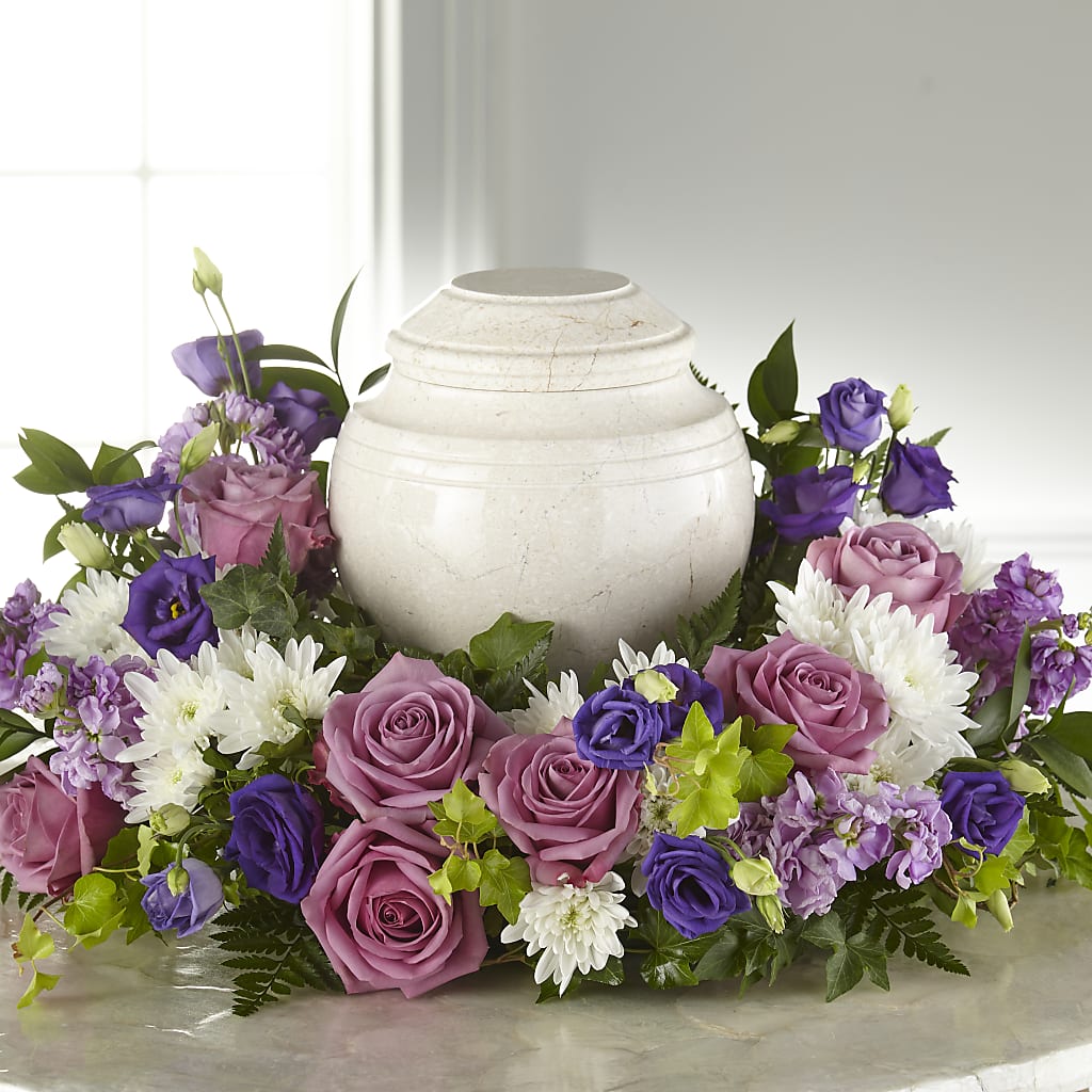 Blooming Sympathy Cremation Adornment – Gcg Flowers, Cary NC