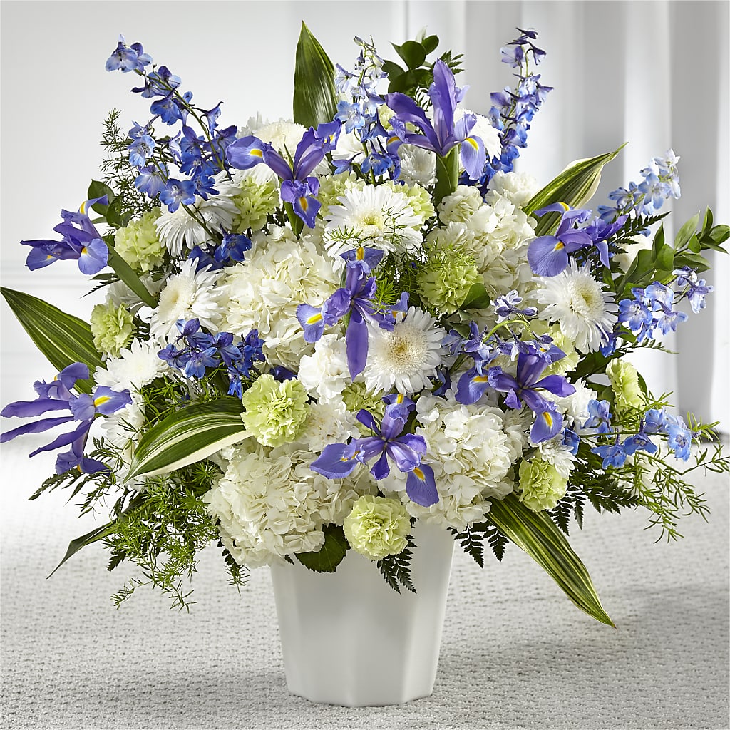 Soft Serenity Floor Basket – Gcg Flowers, Cary NC