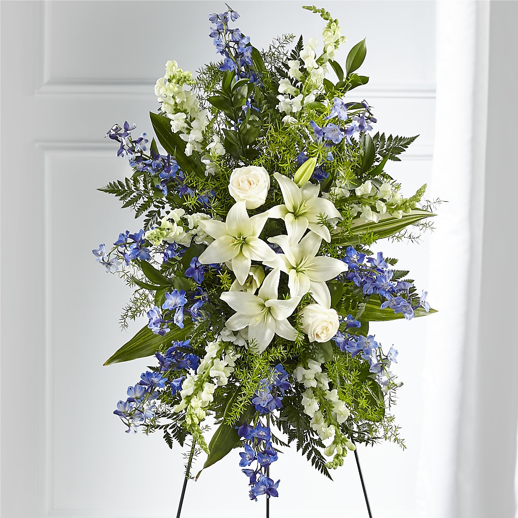 Faithful Friend Standing Spray – Gcg Flowers, Cary NC