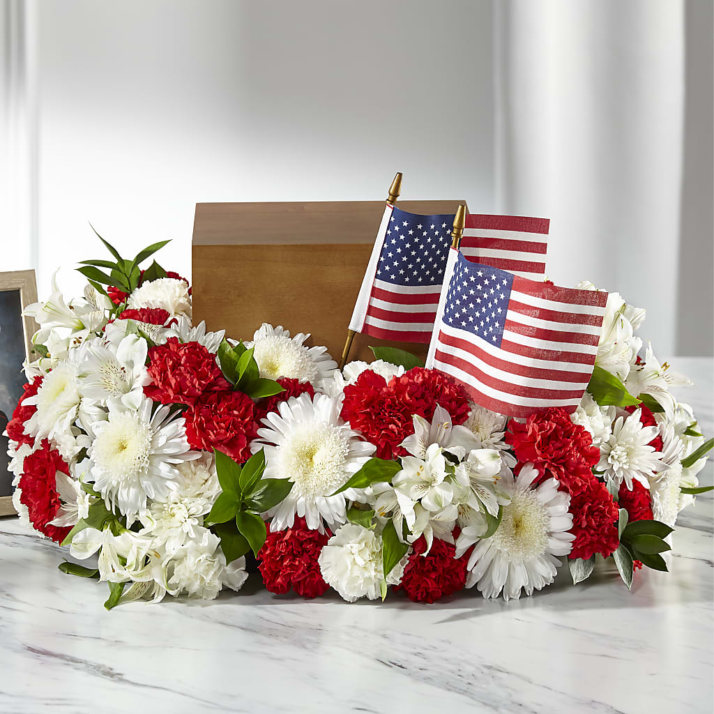 Spirit of Patriotism Cremation Adornment – Gcg Flowers, Cary NC