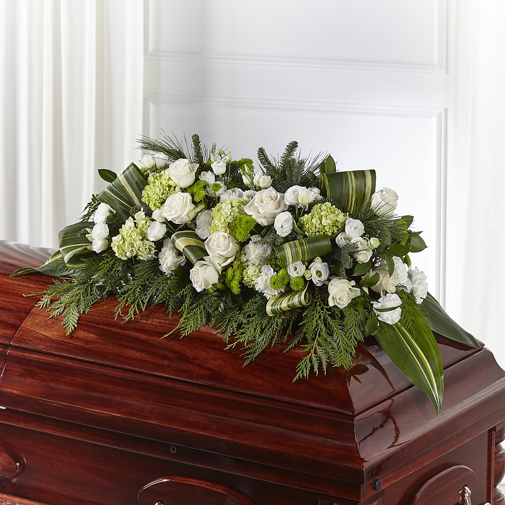 Hopeful Gesture Casket Spray – Gcg Flowers, Cary NC