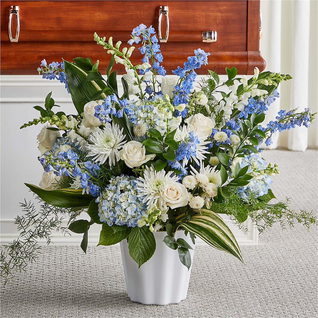 Everlasting Memories Floor Basket – Gcg Flowers, Cary NC