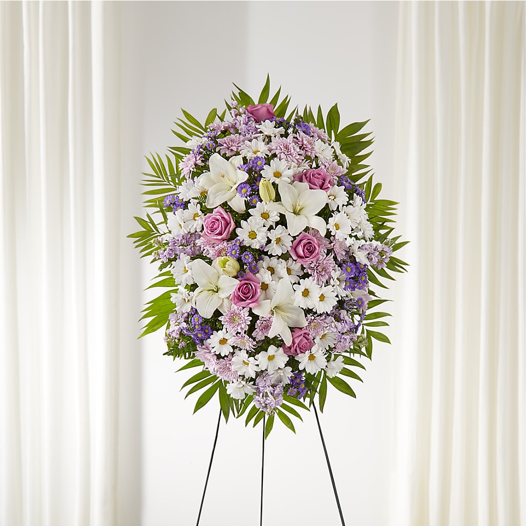 Surrounded by Love Standing Spray – Gcg Flowers, Cary NC