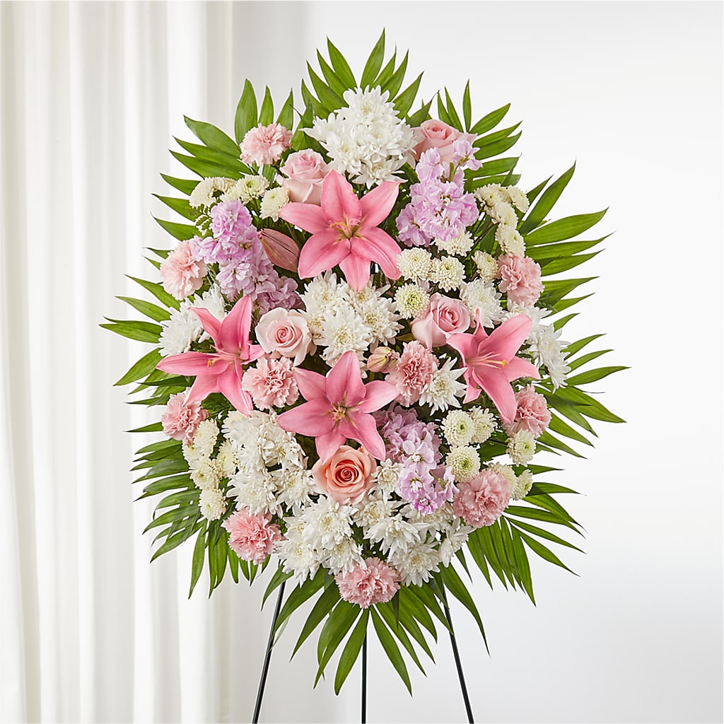 Offering Solace Standing Spray – Gcg Flowers, Cary NC