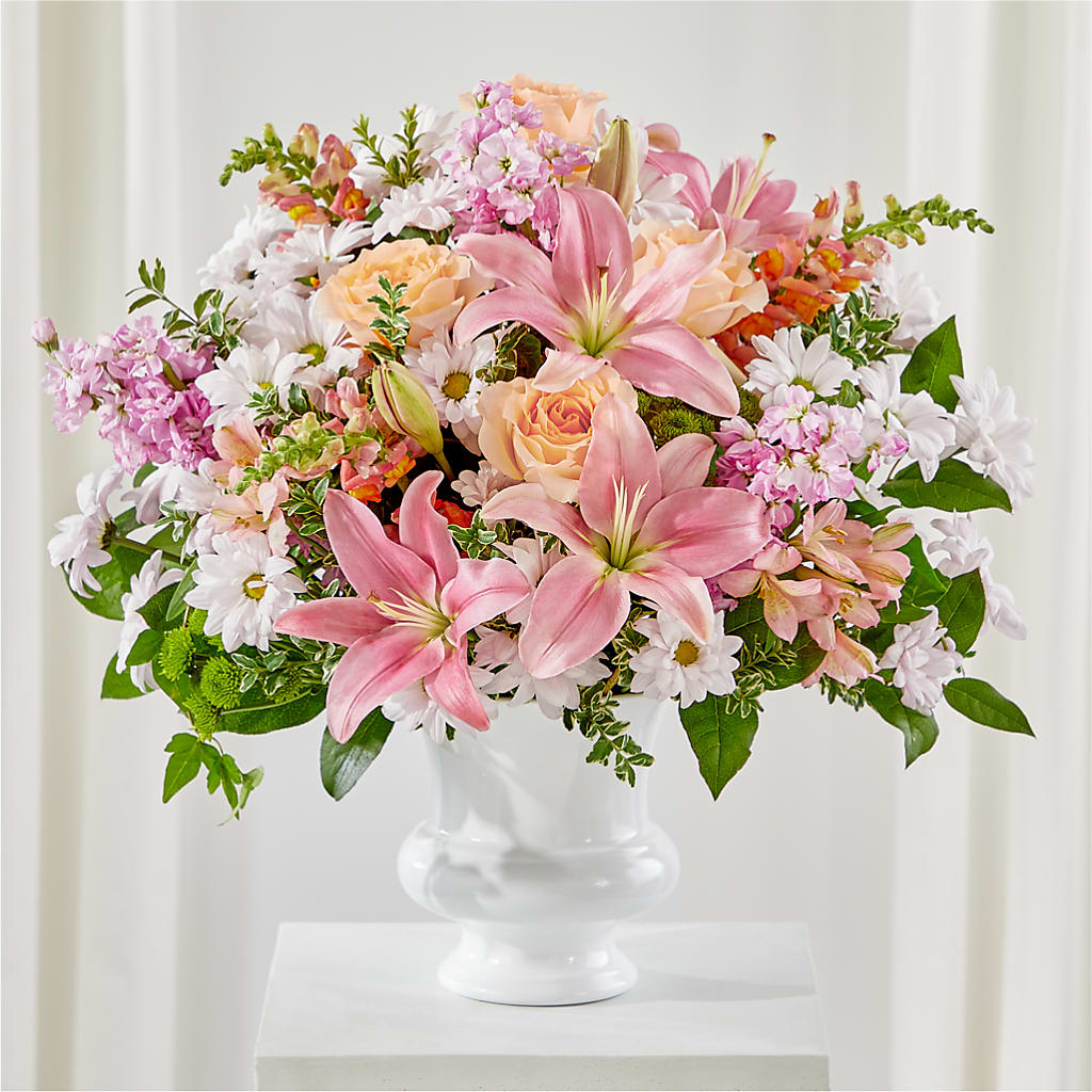 Heartfelt Gesture Urn Arrangement – Gcg Flowers, Cary NC