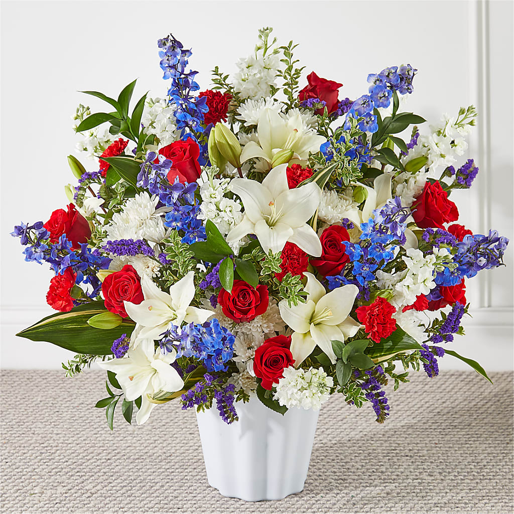 Consoled Floor Basket – Gcg Flowers, Cary NC