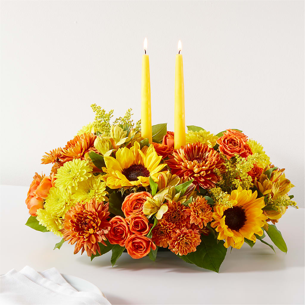 Autumn Harmony Centerpiece – Gcg Flowers, Cary NC