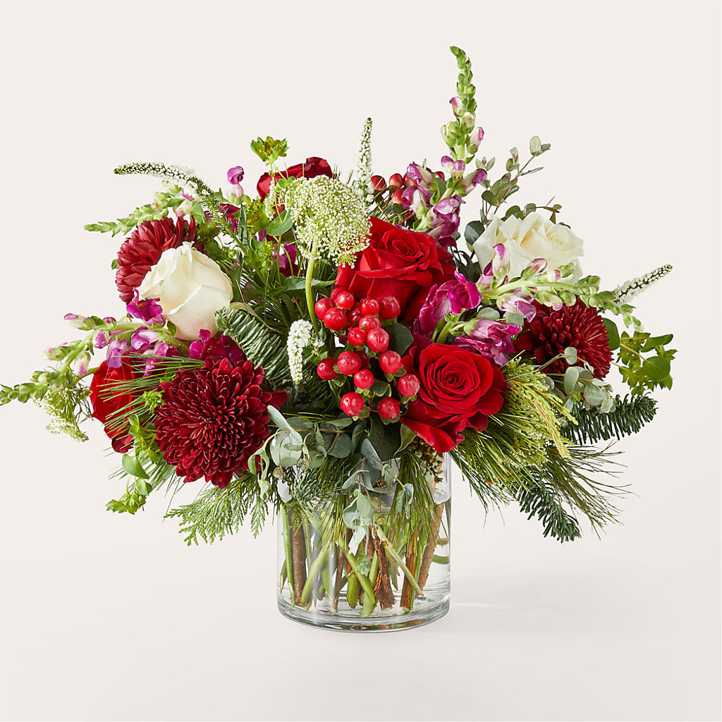 Cranberry Fizz Bouquet – Gcg Flowers, Cary NC