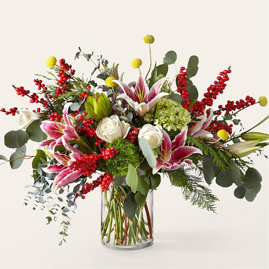 Berry & Bright Bouquet – Gcg Flowers, Cary NC