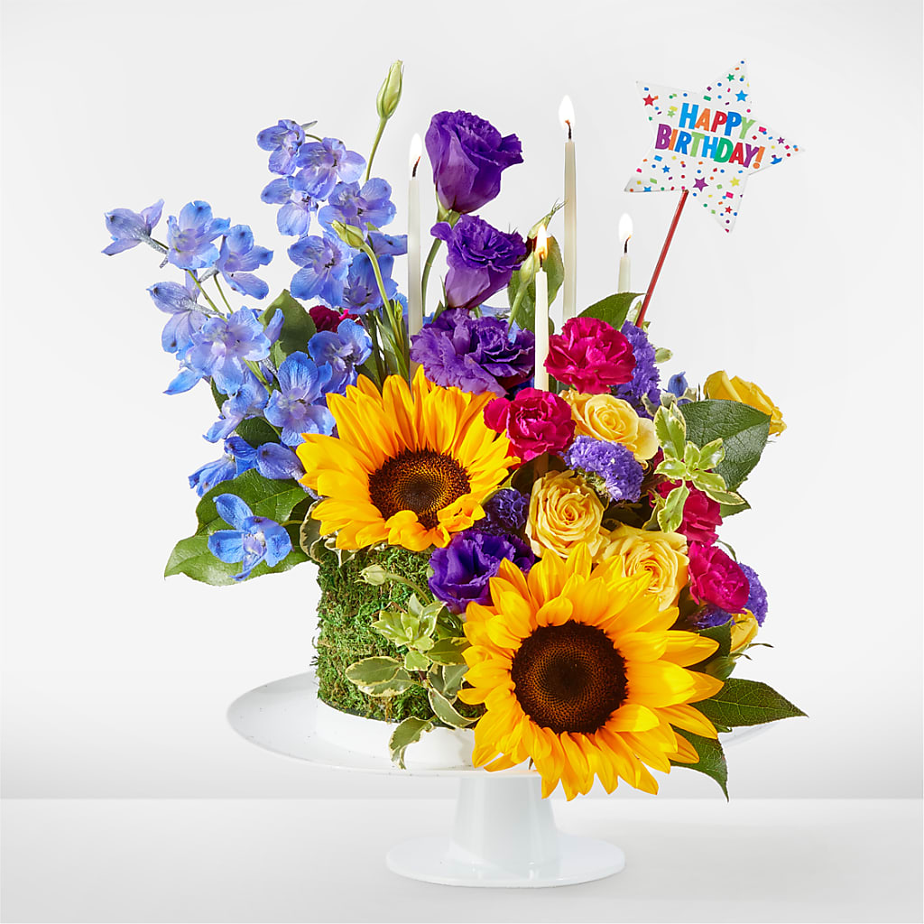 Star of the Day Floral Cake – Gcg Flowers, Cary NC