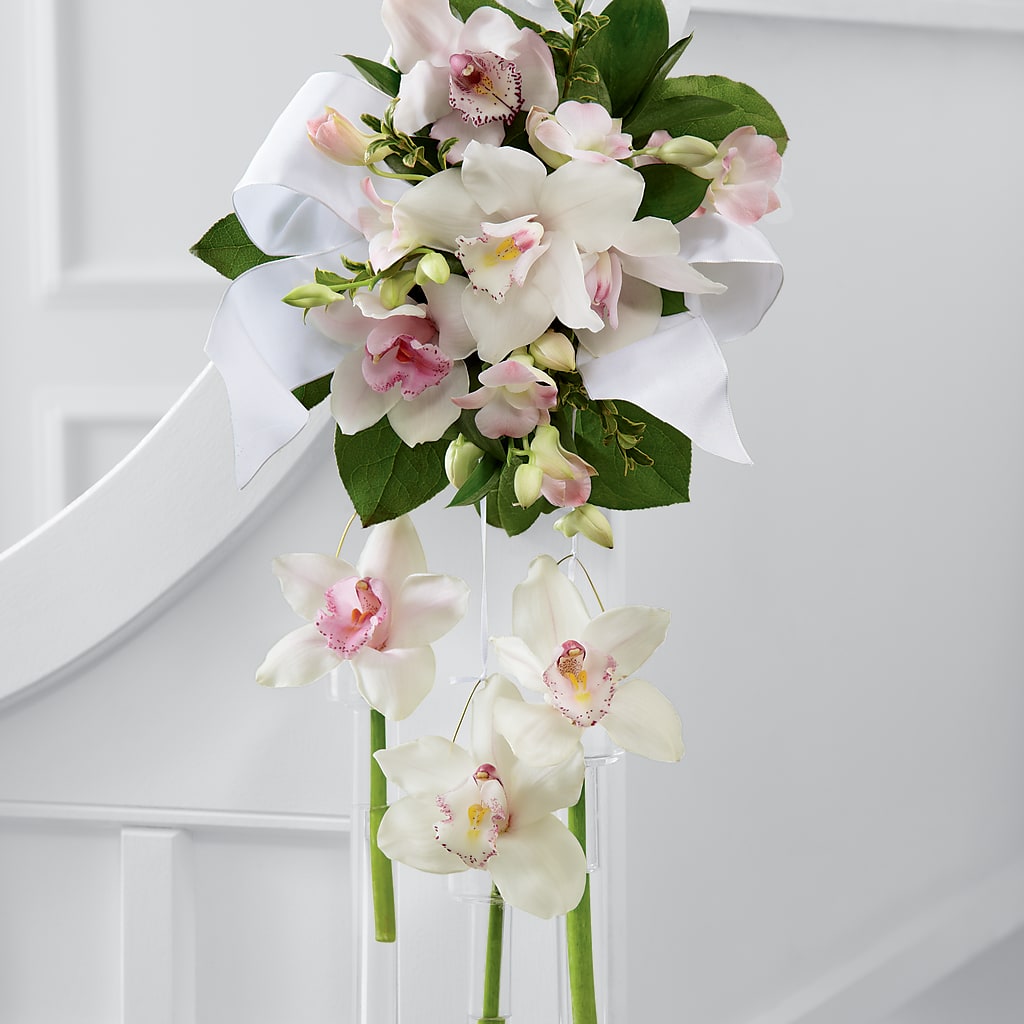 Perfect Entrance Pew Arrangement – Gcg Flowers, Cary NC
