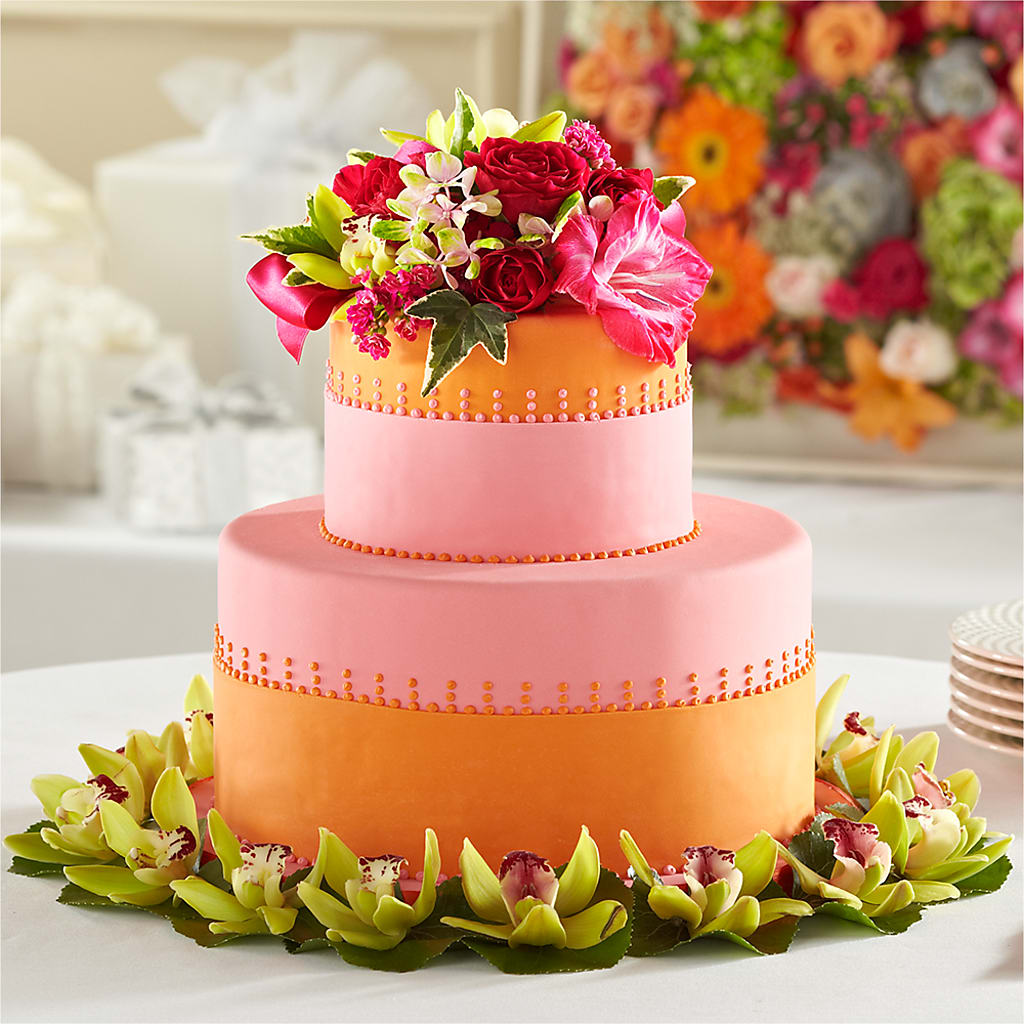 Sweet Citrus Cake Decor – Gcg Flowers, Cary NC
