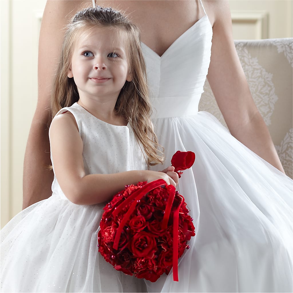 Pure at Heart Flower Girl Arrangement – Gcg Flowers, Cary NC