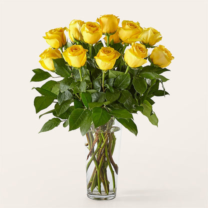 Long Stem Yellow Rose Bouquet –  Gcg Flowers, Cary NC