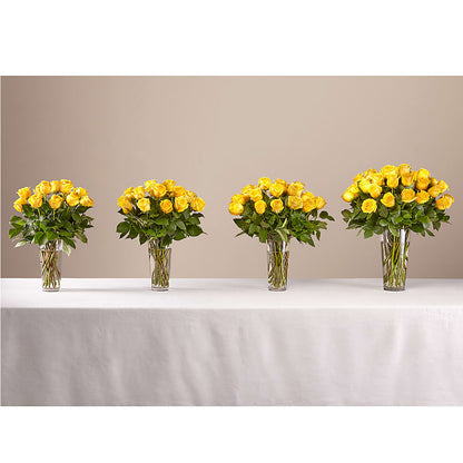 Long Stem Yellow Rose Bouquet –  Gcg Flowers, Cary NC
