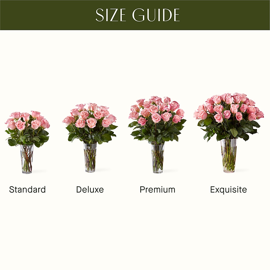 Long Stem Pink Rose Bouquet –  Gcg Flowers, Cary NC