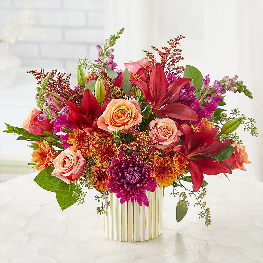 Burgundy Landscape Bouquet –  Gcg Flowers, Cary NC