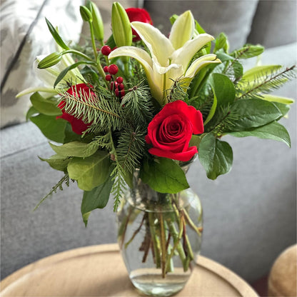 Sparkling Snowflakes Bouquet –  Gcg Flowers, Cary NC