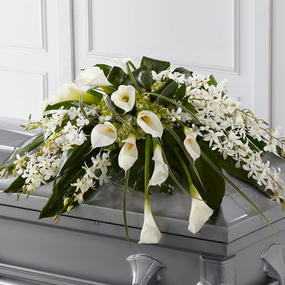 Angel Wings Casket Spray –  Gcg Flowers, Cary NC
