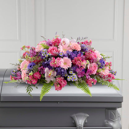 Glorious Garden Casket Spray –  Gcg Flowers, Cary NC