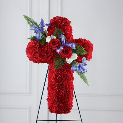Faithful Hero Floral Cross –  Gcg Flowers, Cary NC