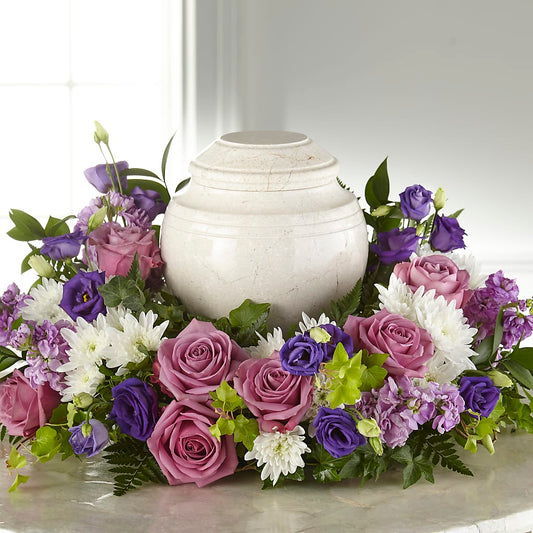 Blooming Sympathy Cremation Adornment –  Gcg Flowers, Cary NC